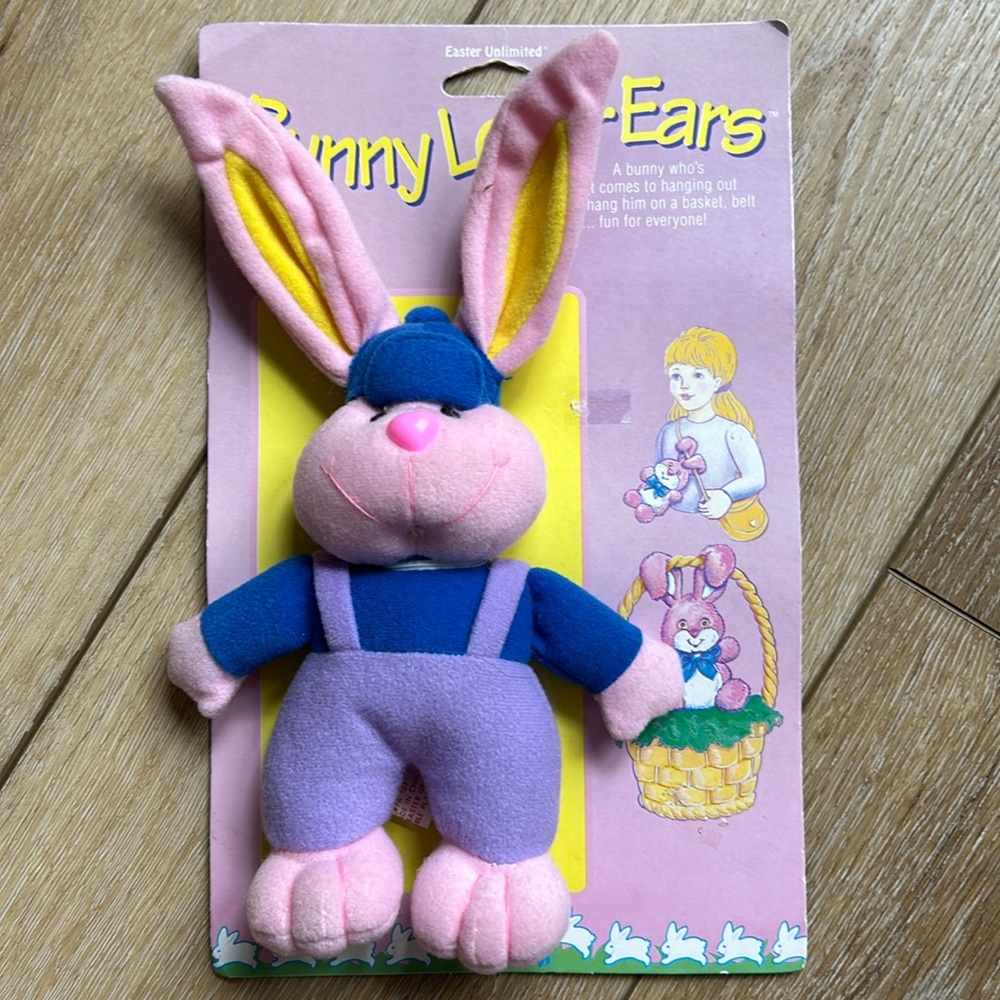 Vintage Easter Unlimited Bunny Long Ears NEW OLD STOCK Plush